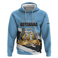 Personalized Botswana 2026 Zip Hoodie 60th Anniversary