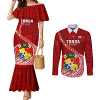 tonga-rugby-couples-matching-mermaid-dress-and-long-sleeve-button-shirts-tongan-ngatu-pattern-white-version