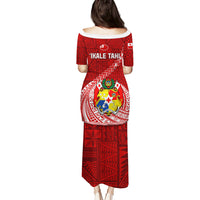 Tonga Rugby Puletasi Tongan Ngatu Pattern White Version - Wonder Print Shop