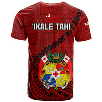Tonga Rugby T Shirt Tongan Ngatu Pattern Black Version - Wonder Print Shop