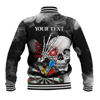 Personalised Skull Darts Baseball Jacket See You Next Game - Wonder Print Shop