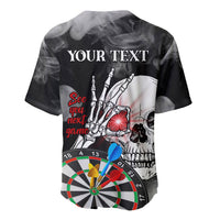 Personalised Skull Darts Baseball Jersey See You Next Game - Wonder Print Shop