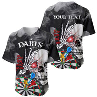 Personalised Skull Darts Baseball Jersey See You Next Game - Wonder Print Shop