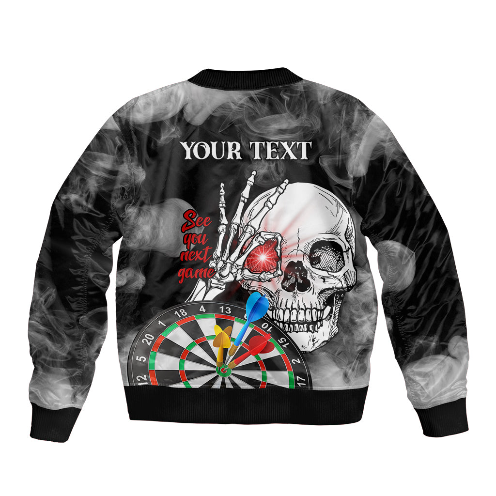 Personalised Skull Darts Bomber Jacket See You Next Game - Wonder Print Shop