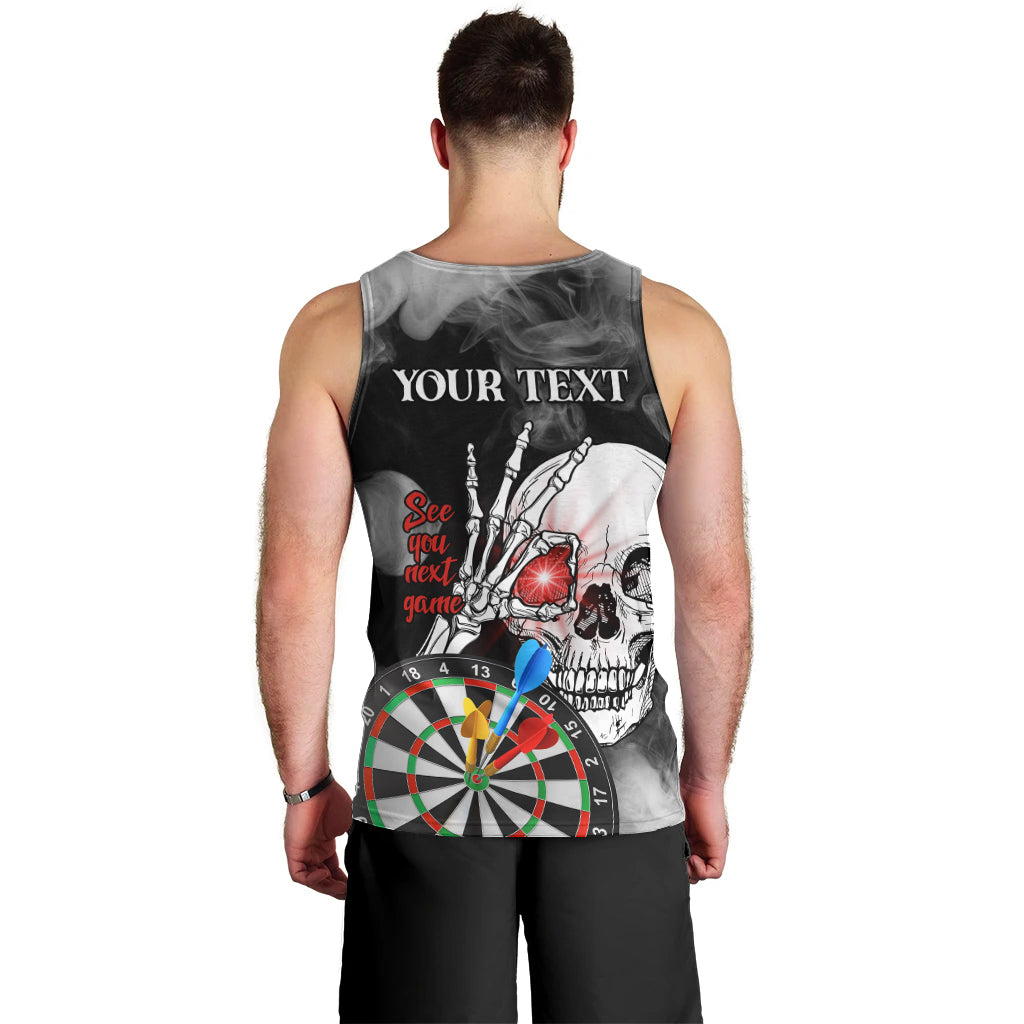Personalised Skull Darts Men Tank Top See You Next Game - Wonder Print Shop