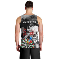 Personalised Skull Darts Men Tank Top See You Next Game - Wonder Print Shop