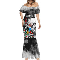 Personalised Skull Darts Mermaid Dress See You Next Game - Wonder Print Shop