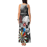 Personalised Skull Darts Tank Maxi Dress See You Next Game - Wonder Print Shop