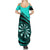 Personalised Darts Summer Maxi Dress Turquoise Abstract Light - Wonder Print Shop