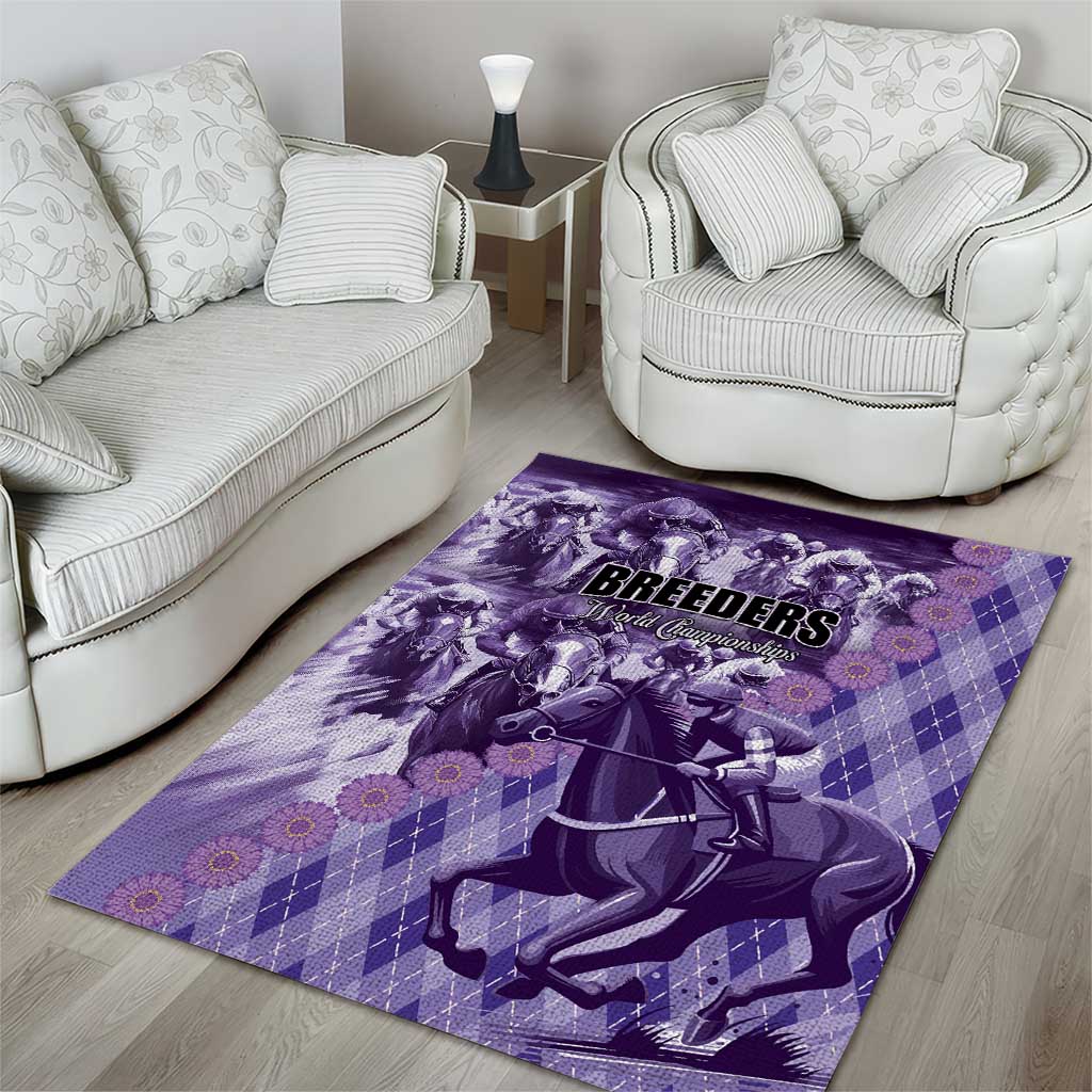 Breeders Horse Racing Area Rug World Horse Racing Championships - Wonder Print Shop