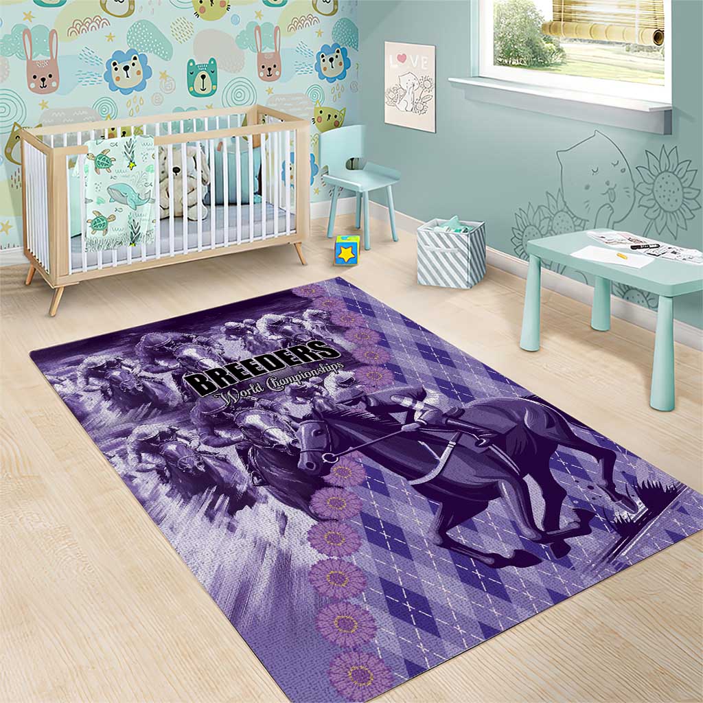 Breeders Horse Racing Area Rug World Horse Racing Championships - Wonder Print Shop