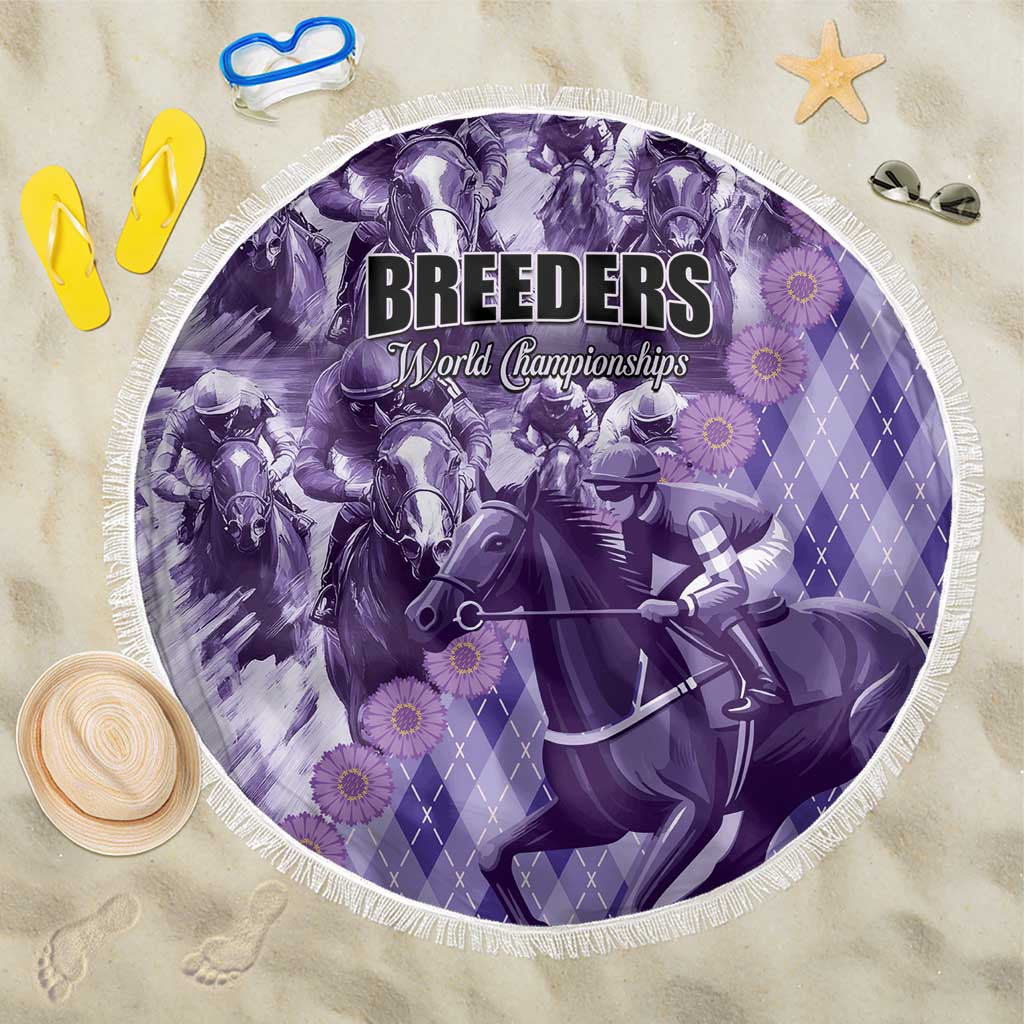 Breeders Horse Racing Beach Blanket World Horse Racing Championships - Wonder Print Shop