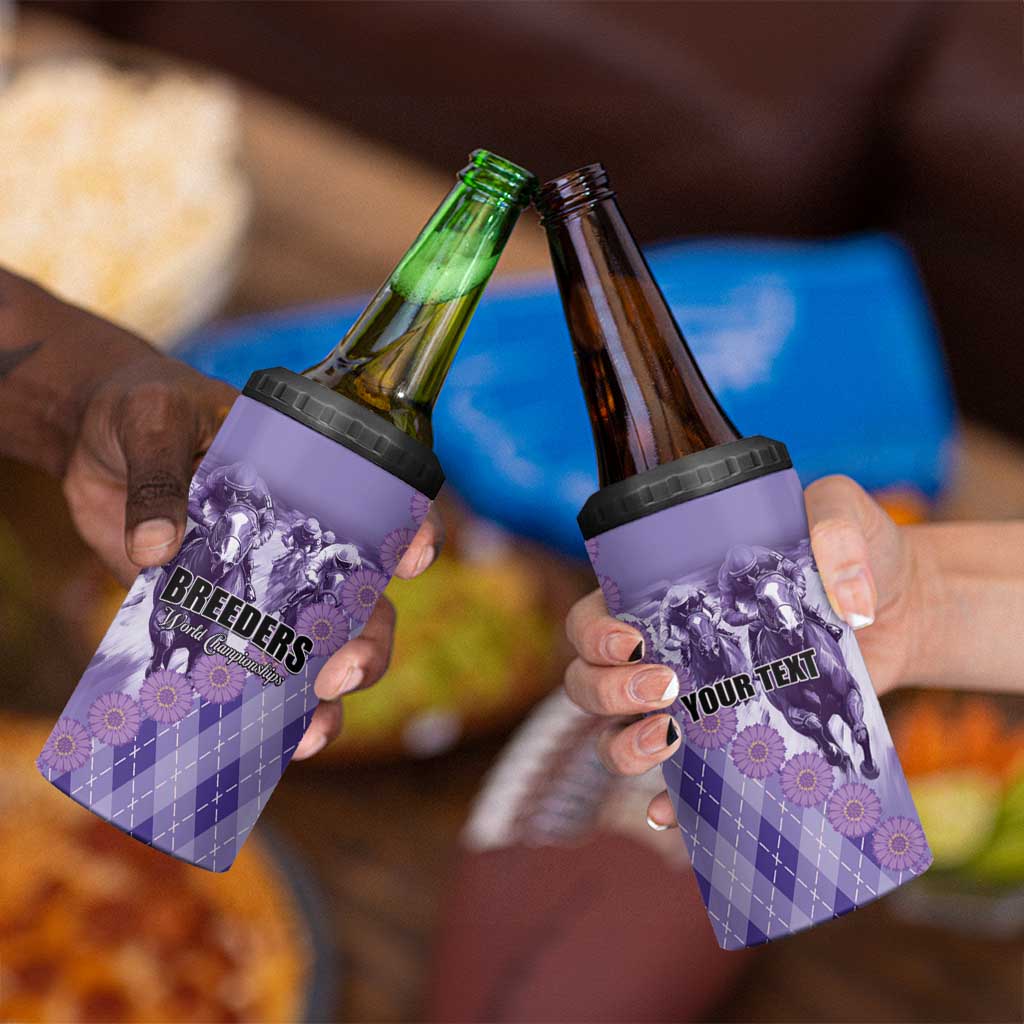 Personalized Breeders Horse Racing 4 in 1 Can Cooler Tumbler World Horse Racing Championships - Wonder Print Shop