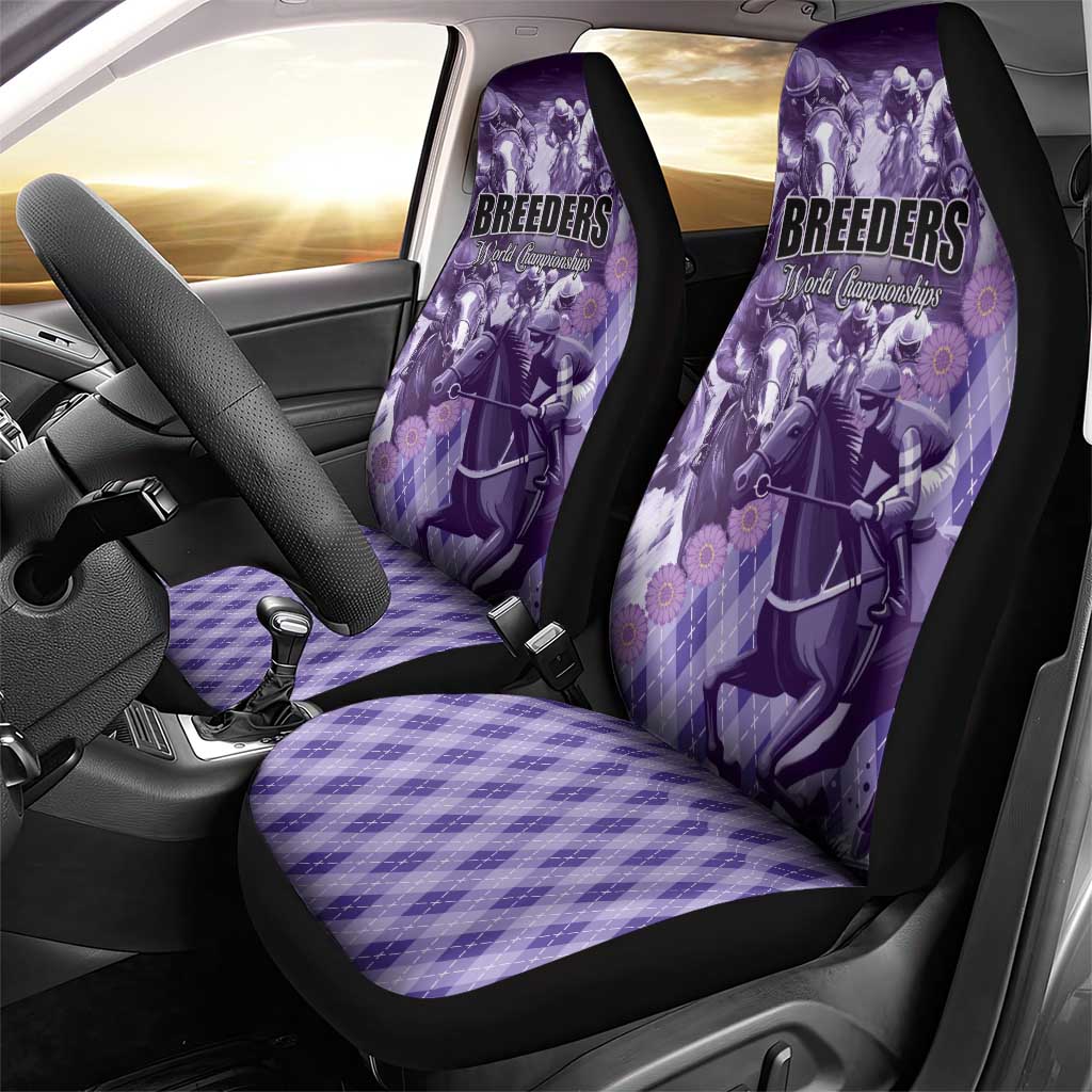 Breeders Horse Racing Car Seat Cover World Horse Racing Championships - Wonder Print Shop