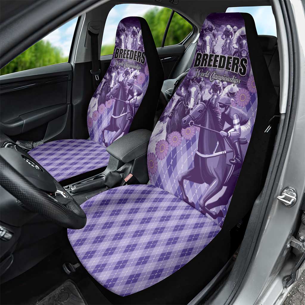 Breeders Horse Racing Car Seat Cover World Horse Racing Championships - Wonder Print Shop