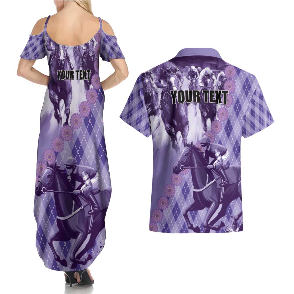 Personalized Breeders Horse Racing Couples Matching Summer Maxi Dress and Hawaiian Shirt World Horse Racing Championships - Wonder Print Shop