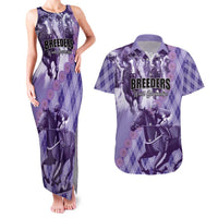 Personalized Breeders Horse Racing Couples Matching Tank Maxi Dress and Hawaiian Shirt World Horse Racing Championships - Wonder Print Shop