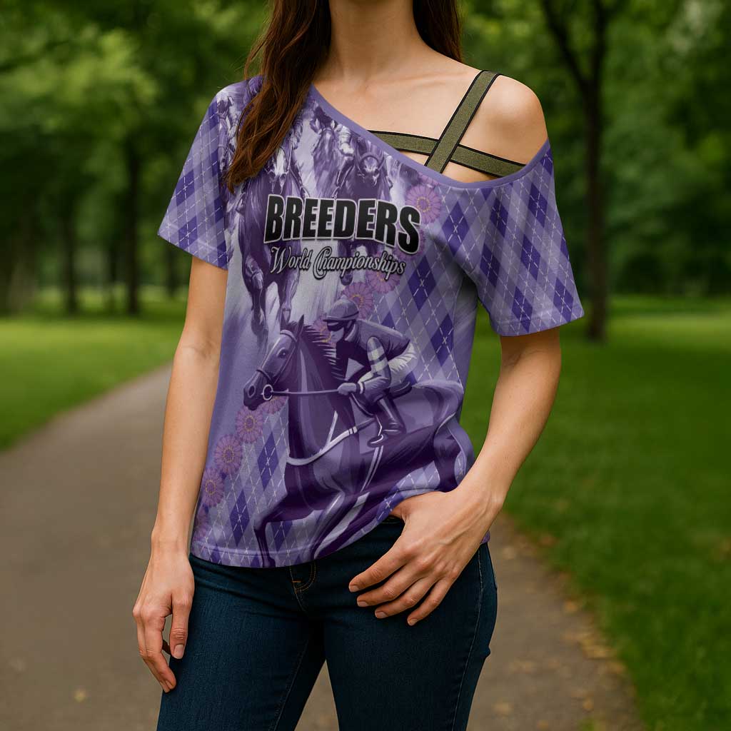 Personalized Breeders Horse Racing Cross Shoulder Shirt World Horse Racing Championships - Wonder Print Shop