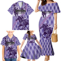 Personalized Breeders Horse Racing Family Matching Mermaid Dress and Hawaiian Shirt World Horse Racing Championships - Wonder Print Shop