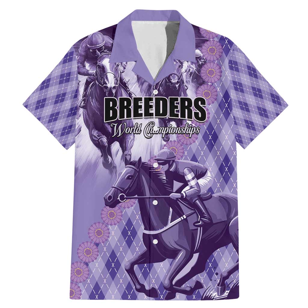 Personalized Breeders Horse Racing Family Matching Mermaid Dress and Hawaiian Shirt World Horse Racing Championships - Wonder Print Shop