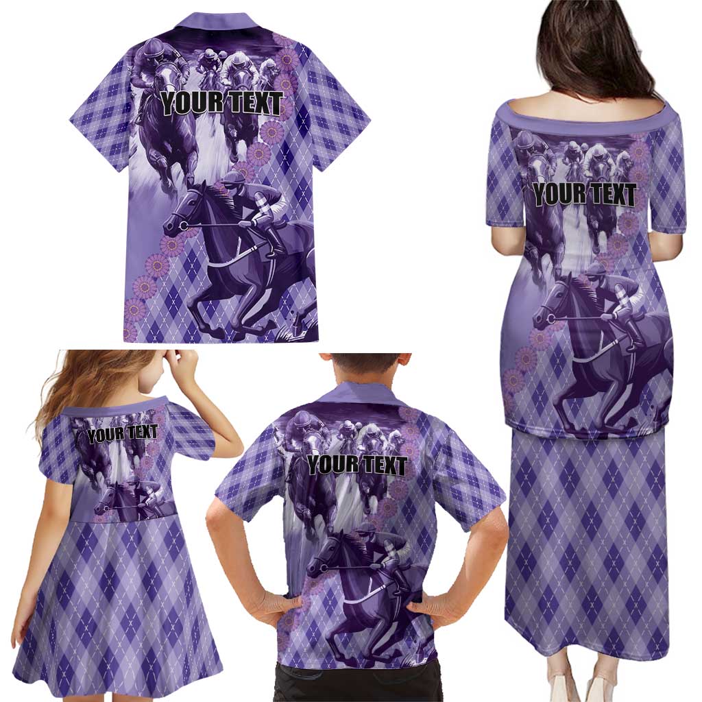 Personalized Breeders Horse Racing Family Matching Puletasi and Hawaiian Shirt World Horse Racing Championships - Wonder Print Shop