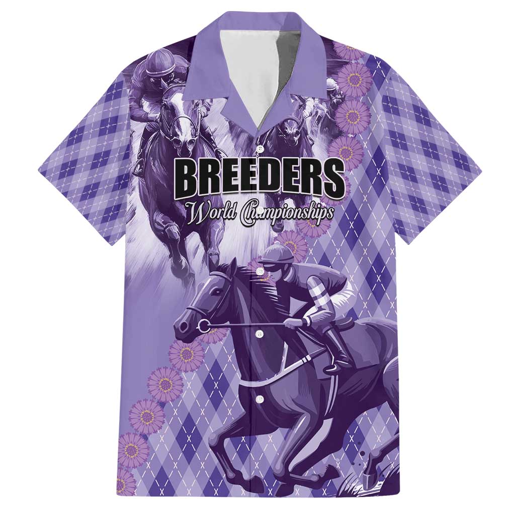 Personalized Breeders Horse Racing Family Matching Short Sleeve Bodycon Dress and Hawaiian Shirt World Horse Racing Championships - Wonder Print Shop