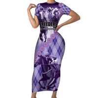 Personalized Breeders Horse Racing Family Matching Short Sleeve Bodycon Dress and Hawaiian Shirt World Horse Racing Championships - Wonder Print Shop