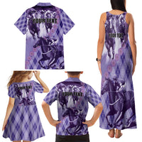 Personalized Breeders Horse Racing Family Matching Tank Maxi Dress and Hawaiian Shirt World Horse Racing Championships - Wonder Print Shop