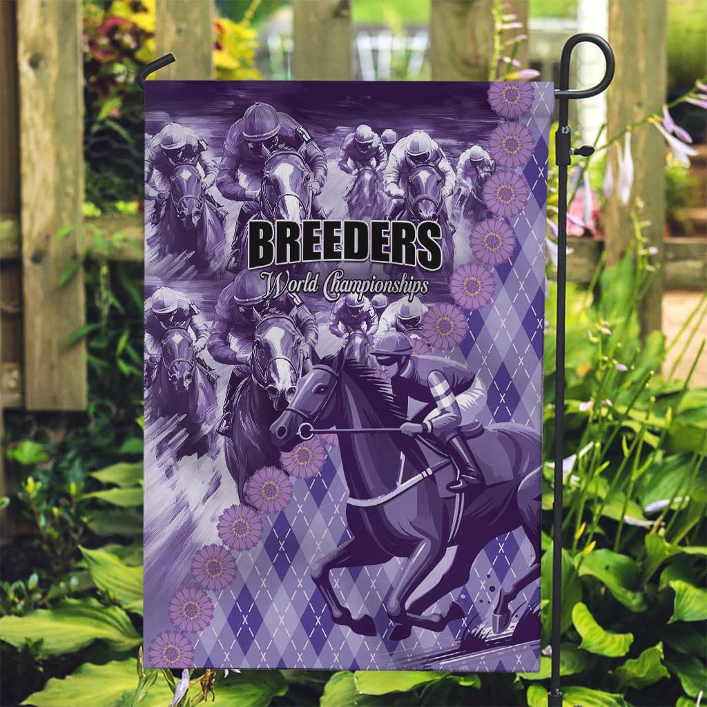 Breeders Horse Racing Garden Flag World Horse Racing Championships - Wonder Print Shop
