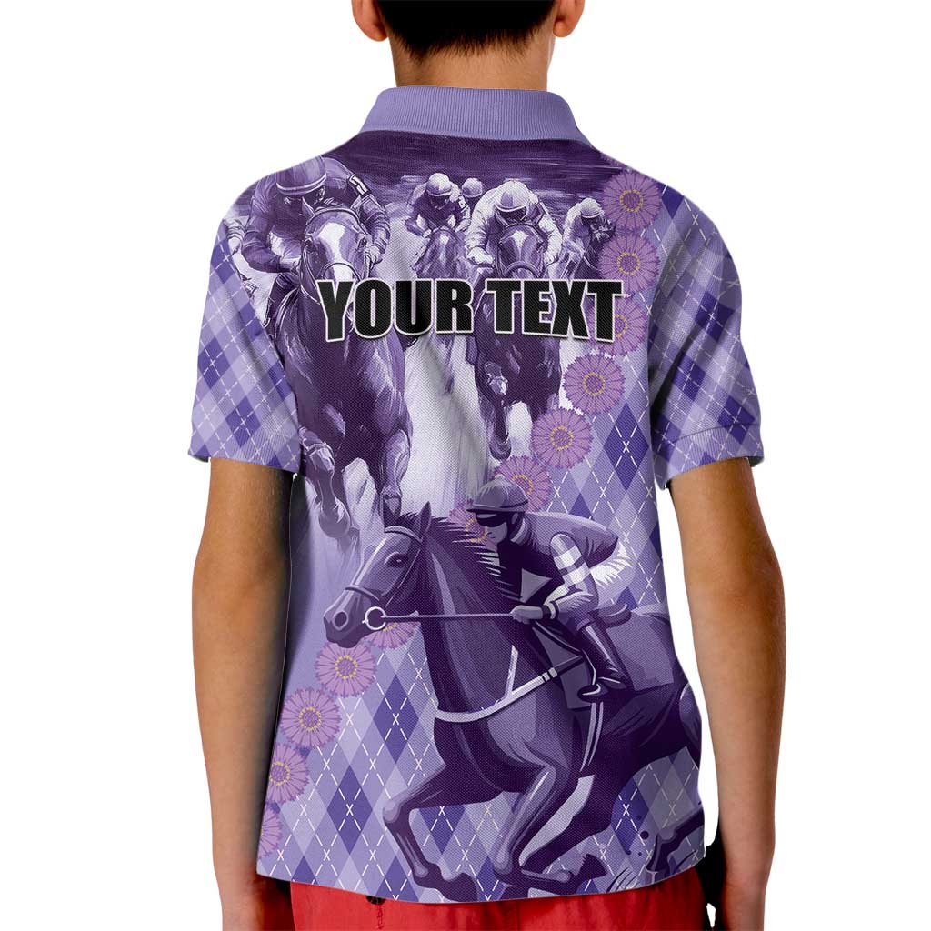 Personalized Breeders Horse Racing Kid Polo Shirt World Horse Racing Championships - Wonder Print Shop
