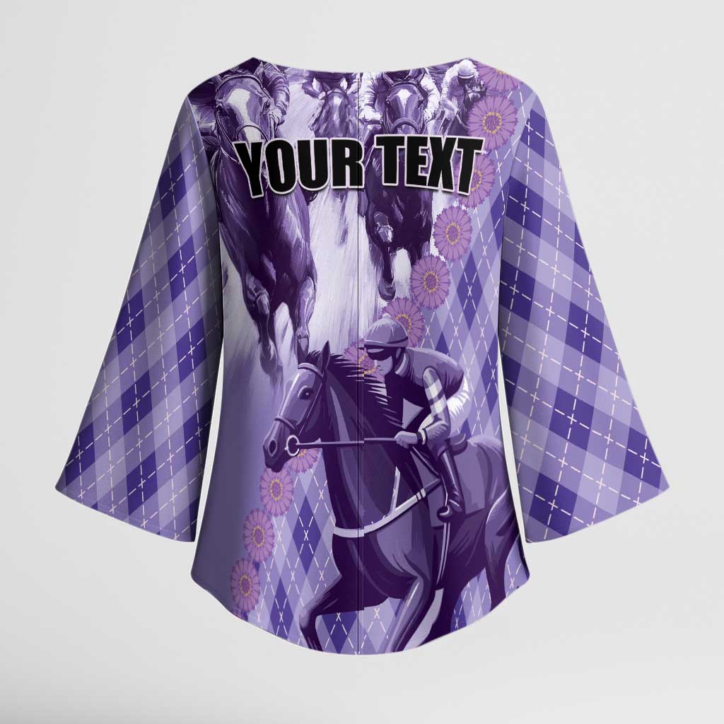 Personalized Breeders Horse Racing Kimono Sleeve Blouse World Horse Racing Championships - Wonder Print Shop