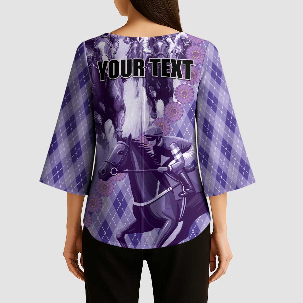 Personalized Breeders Horse Racing Kimono Sleeve Blouse World Horse Racing Championships - Wonder Print Shop