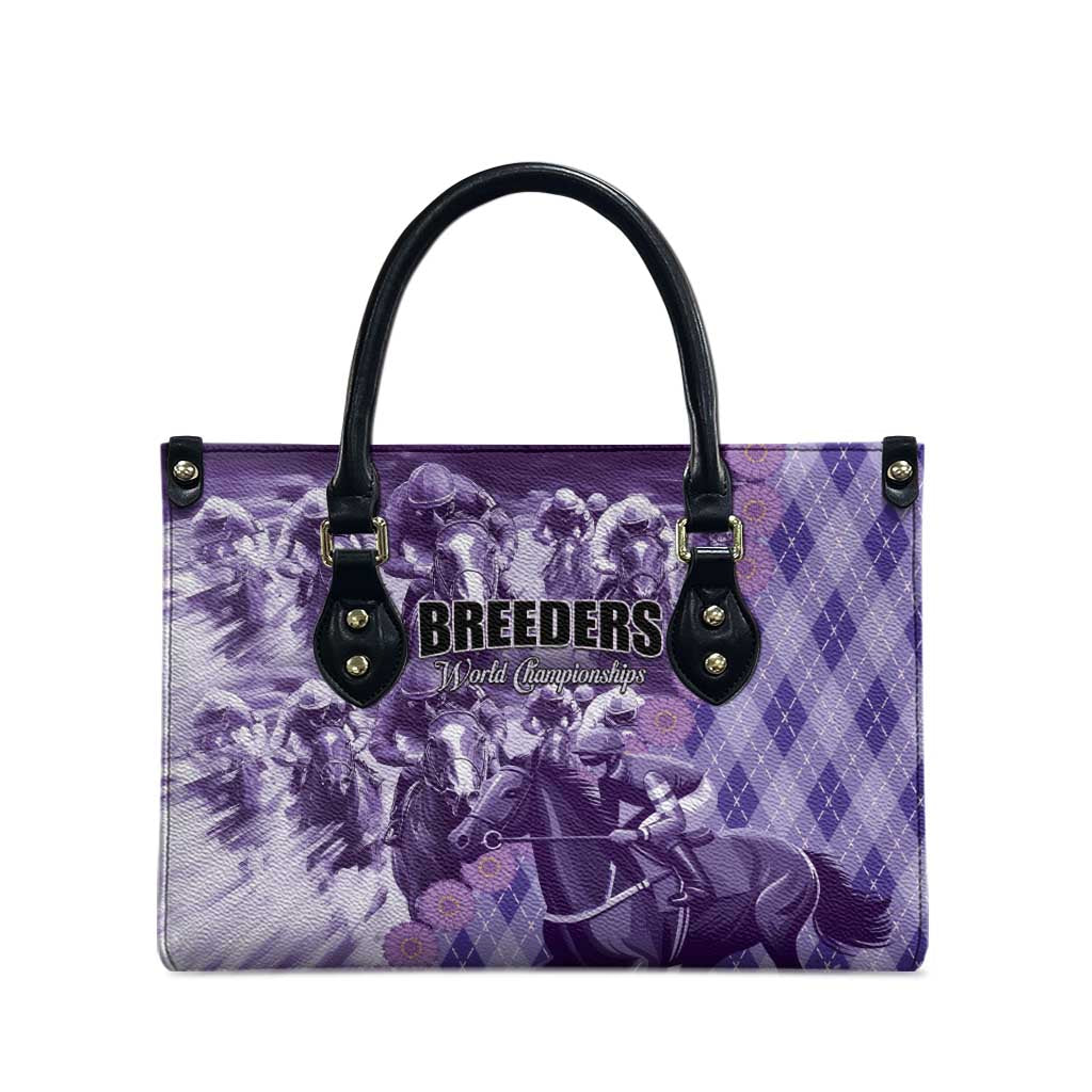 Breeders Horse Racing Leather Bag World Horse Racing Championships - Wonder Print Shop