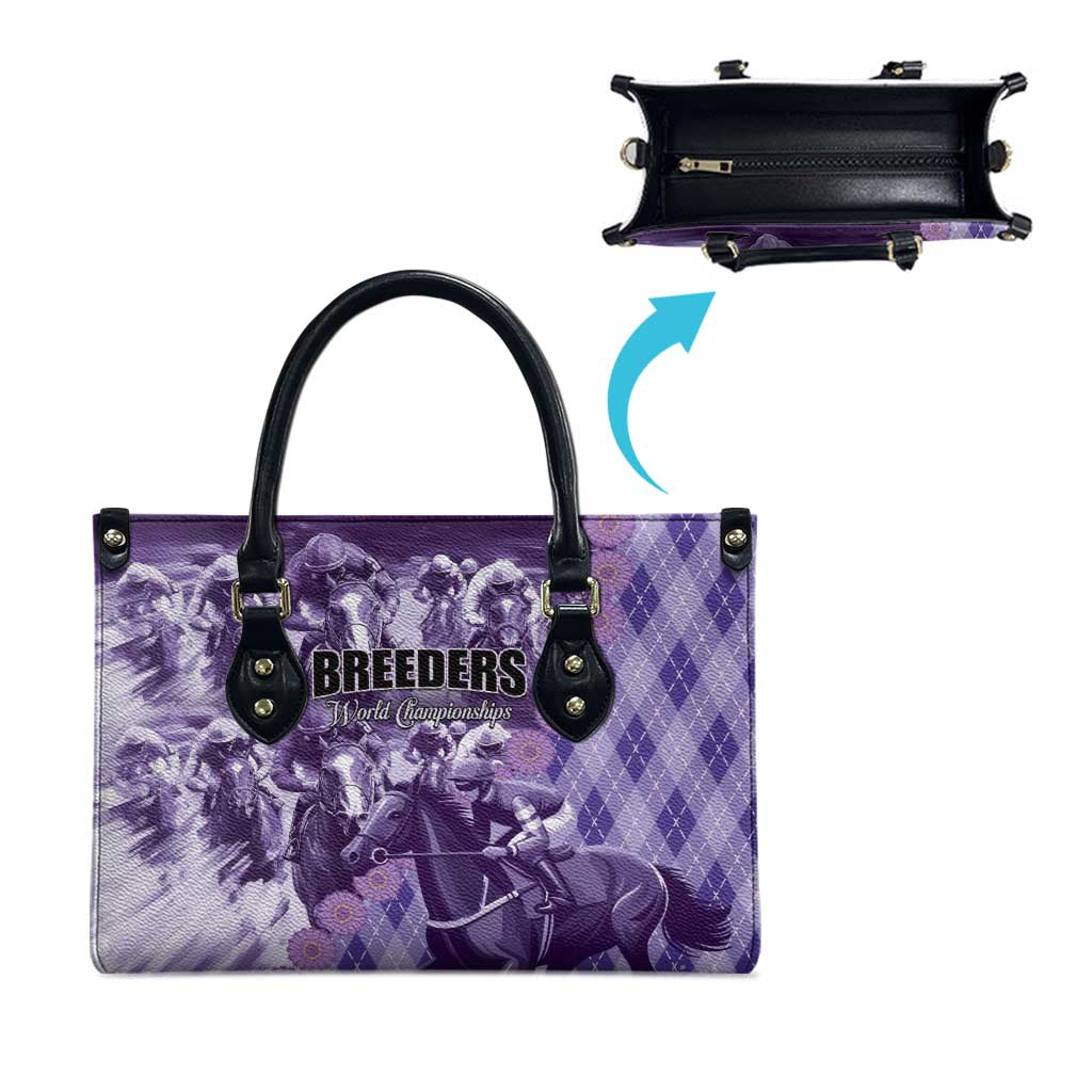 Breeders Horse Racing Leather Bag World Horse Racing Championships - Wonder Print Shop