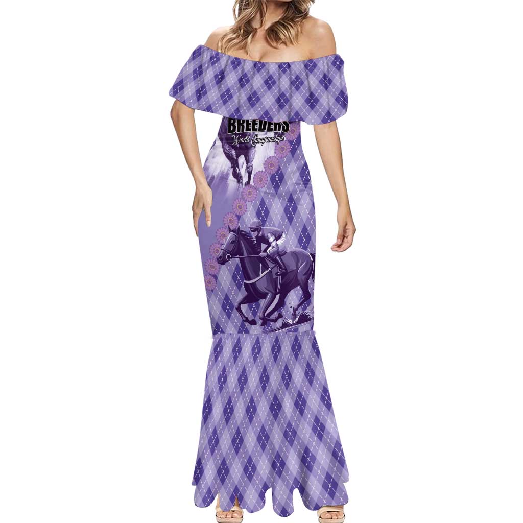 Personalized Breeders Horse Racing Mermaid Dress World Horse Racing Championships - Wonder Print Shop