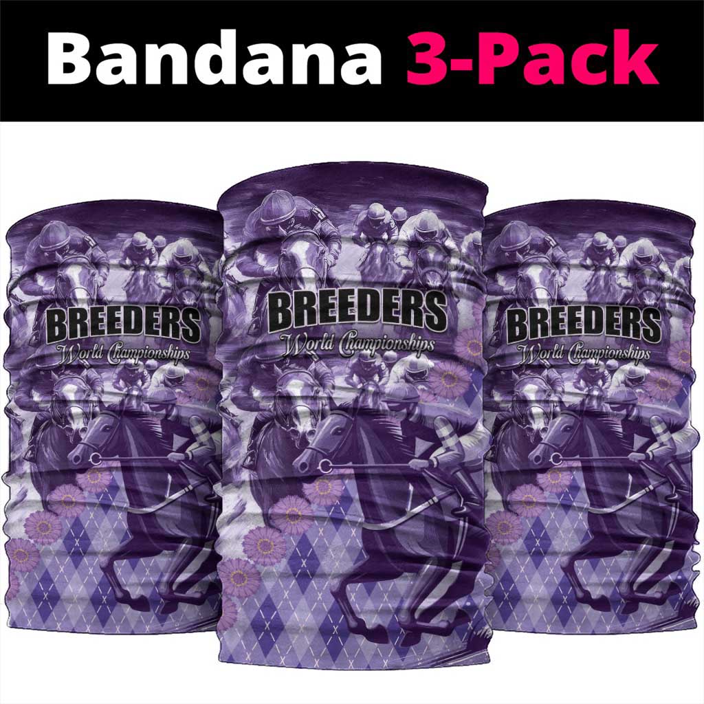 Breeders Horse Racing Neck Gaiter World Horse Racing Championships - Wonder Print Shop