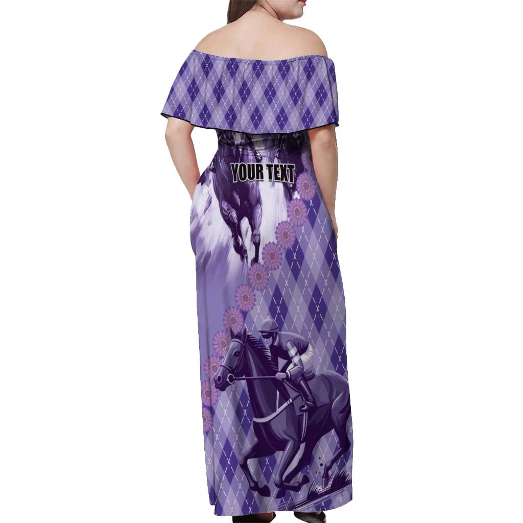 Personalized Breeders Horse Racing Off Shoulder Maxi Dress World Horse Racing Championships - Wonder Print Shop