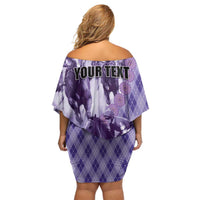 Personalized Breeders Horse Racing Off Shoulder Short Dress World Horse Racing Championships - Wonder Print Shop