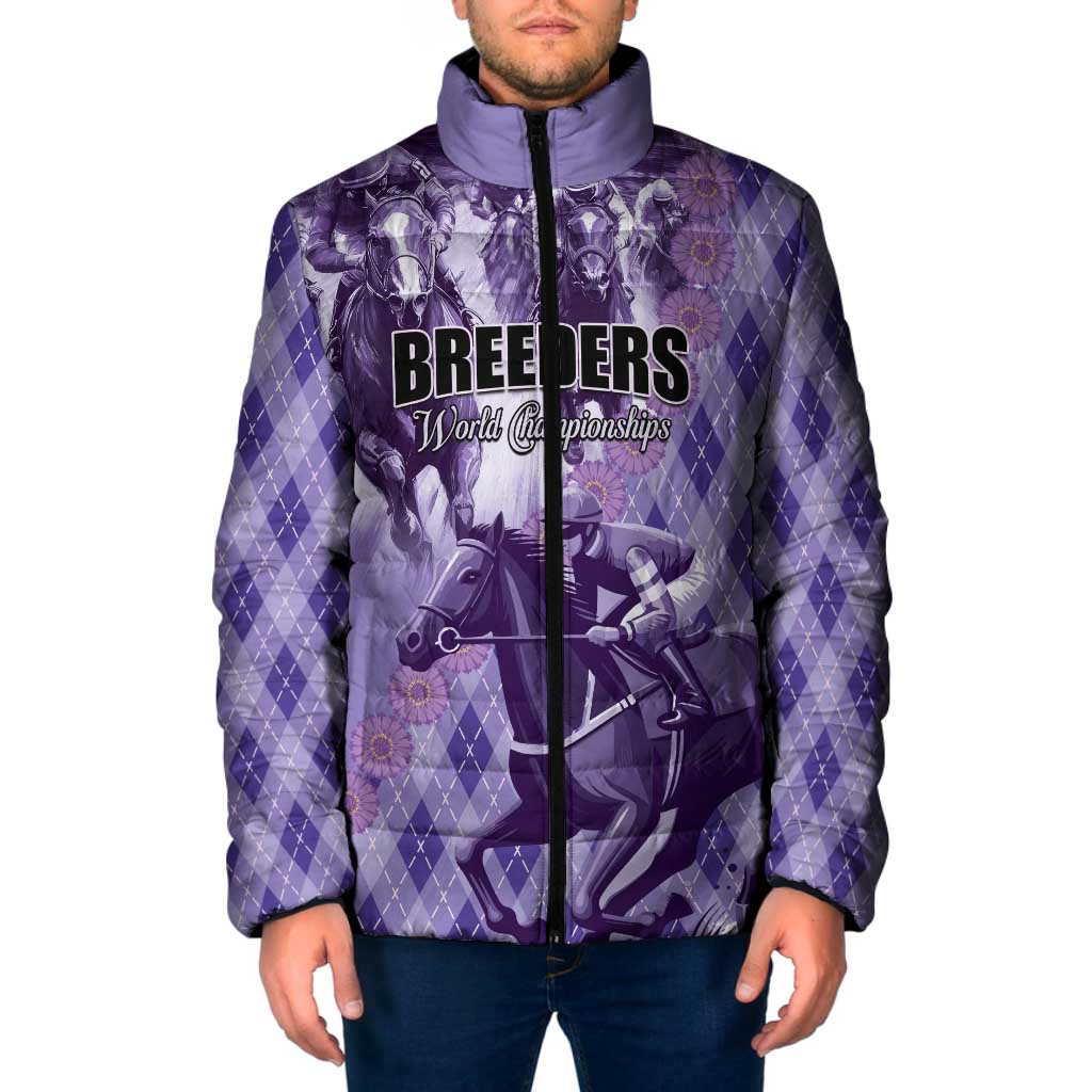 Personalized Breeders Horse Racing Padded Jacket World Horse Racing Championships - Wonder Print Shop