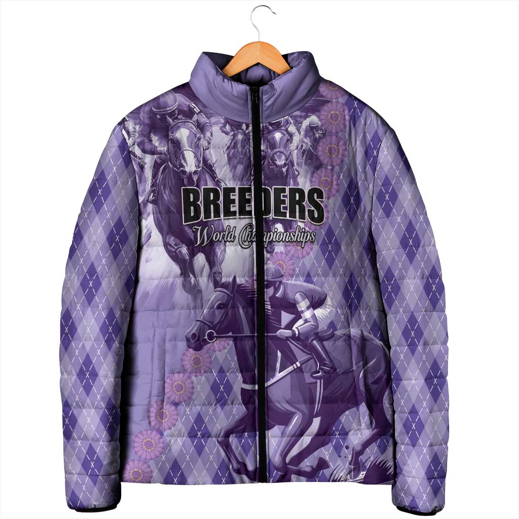 Personalized Breeders Horse Racing Padded Jacket World Horse Racing Championships - Wonder Print Shop