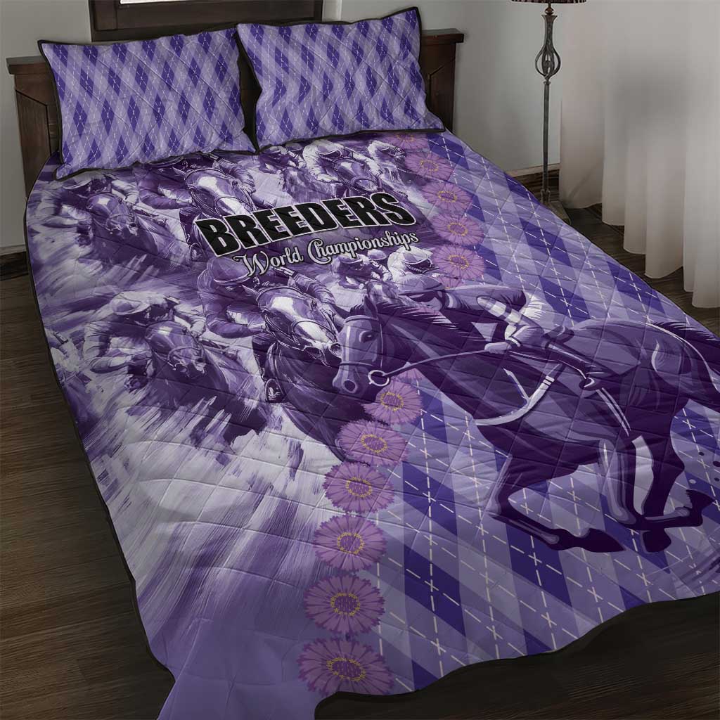 Breeders Horse Racing Quilt Bed Set World Horse Racing Championships - Wonder Print Shop