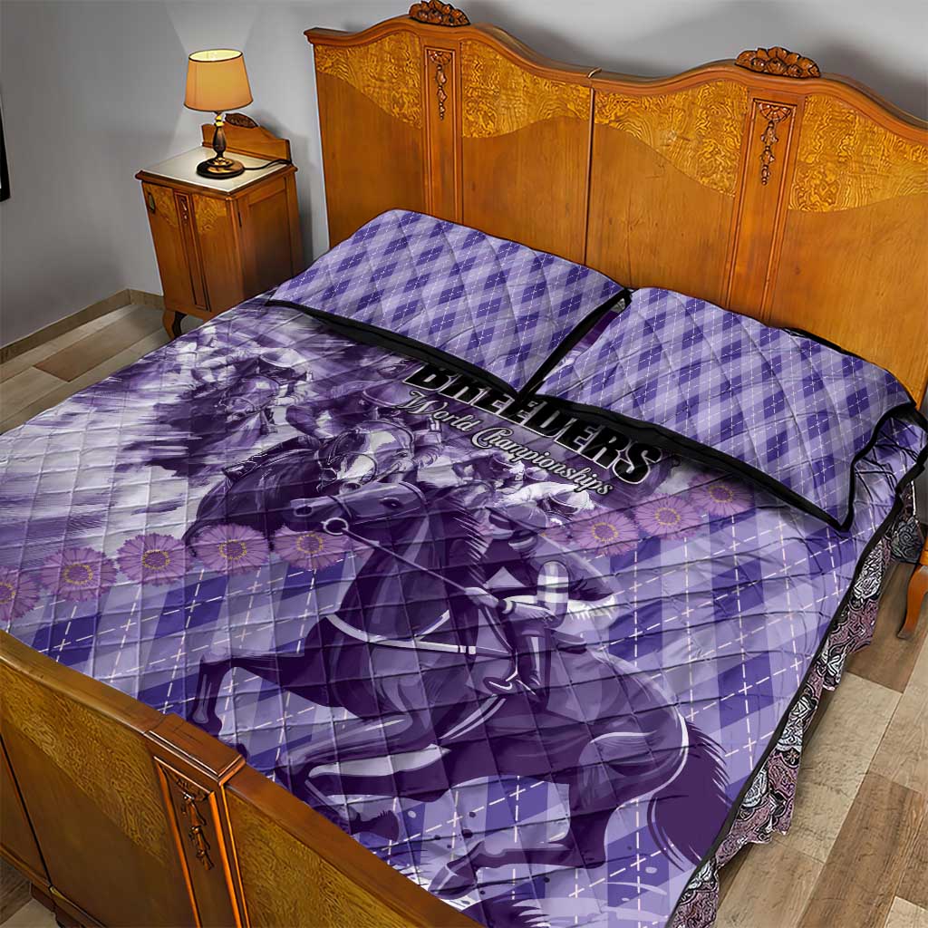 Breeders Horse Racing Quilt Bed Set World Horse Racing Championships - Wonder Print Shop