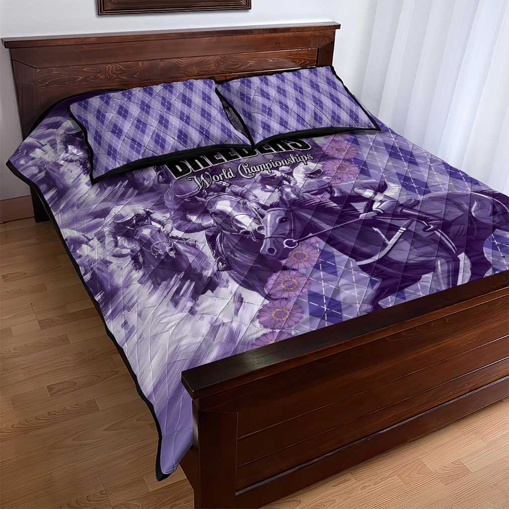 Breeders Horse Racing Quilt Bed Set World Horse Racing Championships - Wonder Print Shop