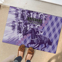Breeders Horse Racing Rubber Doormat World Horse Racing Championships - Wonder Print Shop