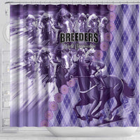 Breeders Horse Racing Shower Curtain World Horse Racing Championships - Wonder Print Shop
