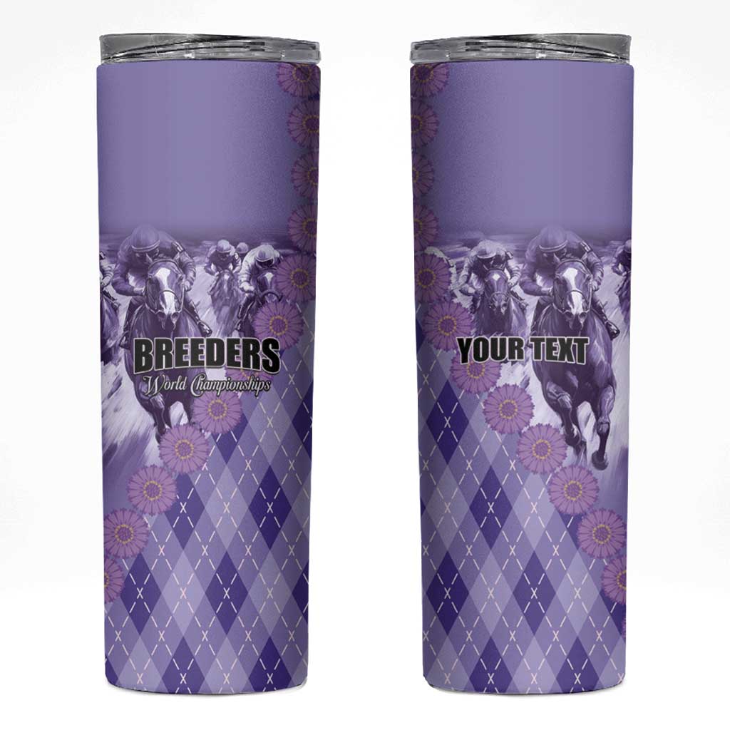 Personalized Breeders Horse Racing Skinny Tumbler World Horse Racing Championships - Wonder Print Shop