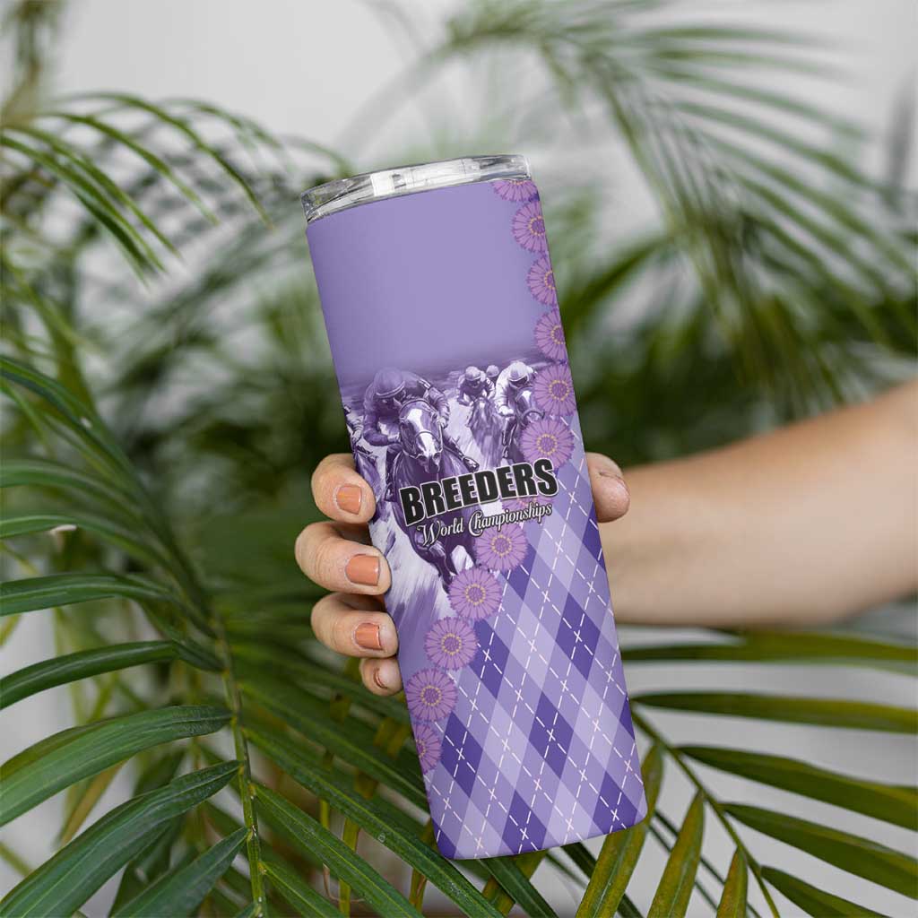 Personalized Breeders Horse Racing Skinny Tumbler World Horse Racing Championships - Wonder Print Shop