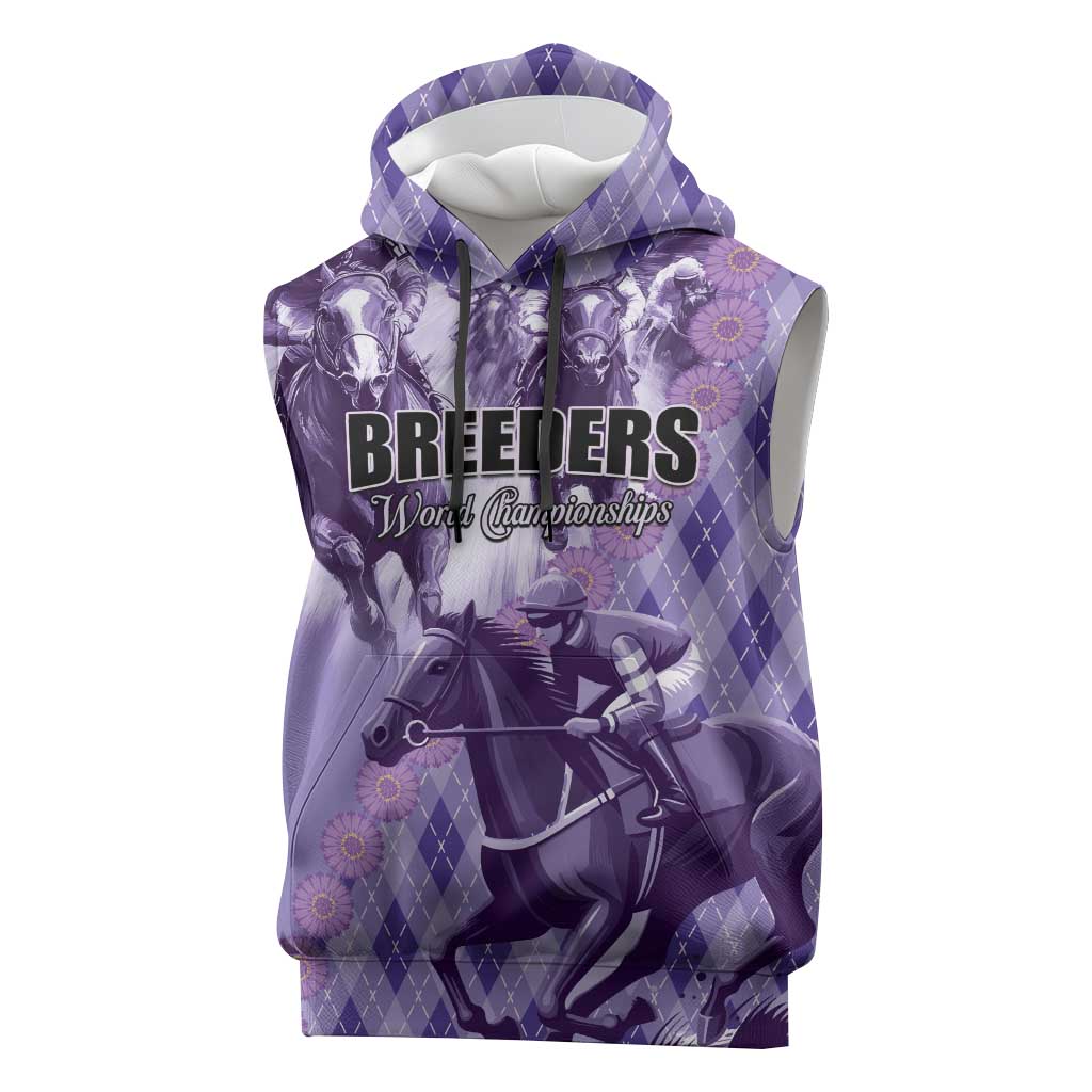 Personalized Breeders Horse Racing Sleeveless Hoodie World Horse Racing Championships - Wonder Print Shop