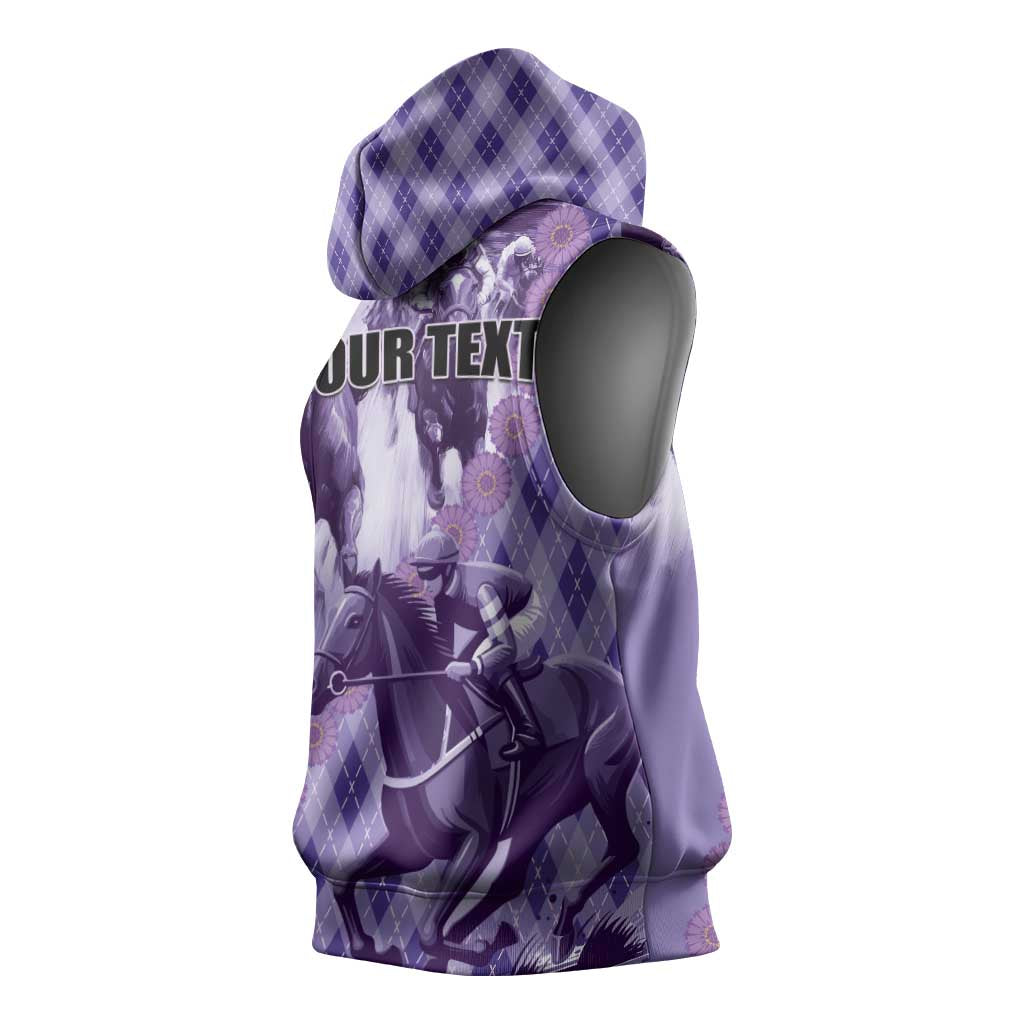 Personalized Breeders Horse Racing Sleeveless Hoodie World Horse Racing Championships - Wonder Print Shop