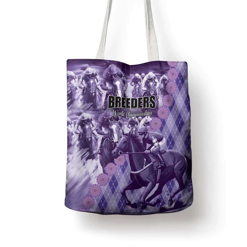 Breeders Horse Racing Tote Bag World Horse Racing Championships - Wonder Print Shop